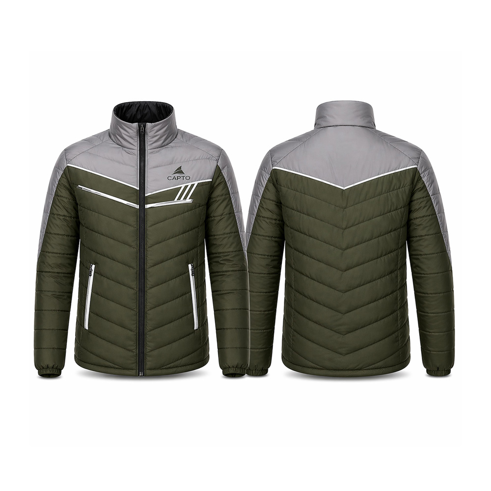 Grey green Padded Jacket