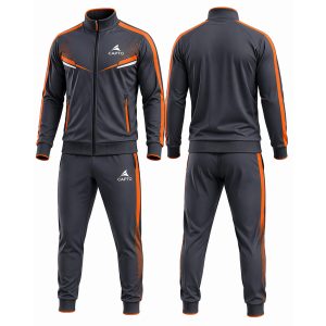 Black and orange Tracksuite
