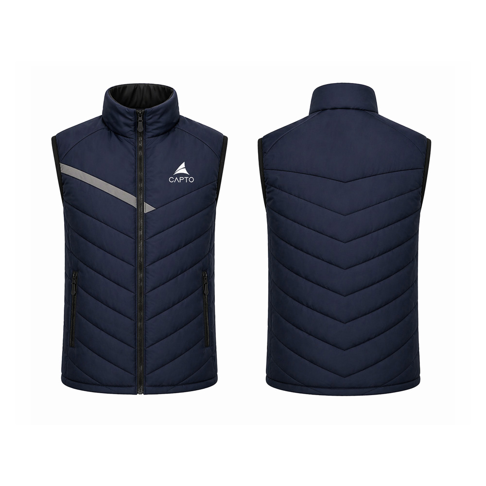 Dark blue Padded gillet